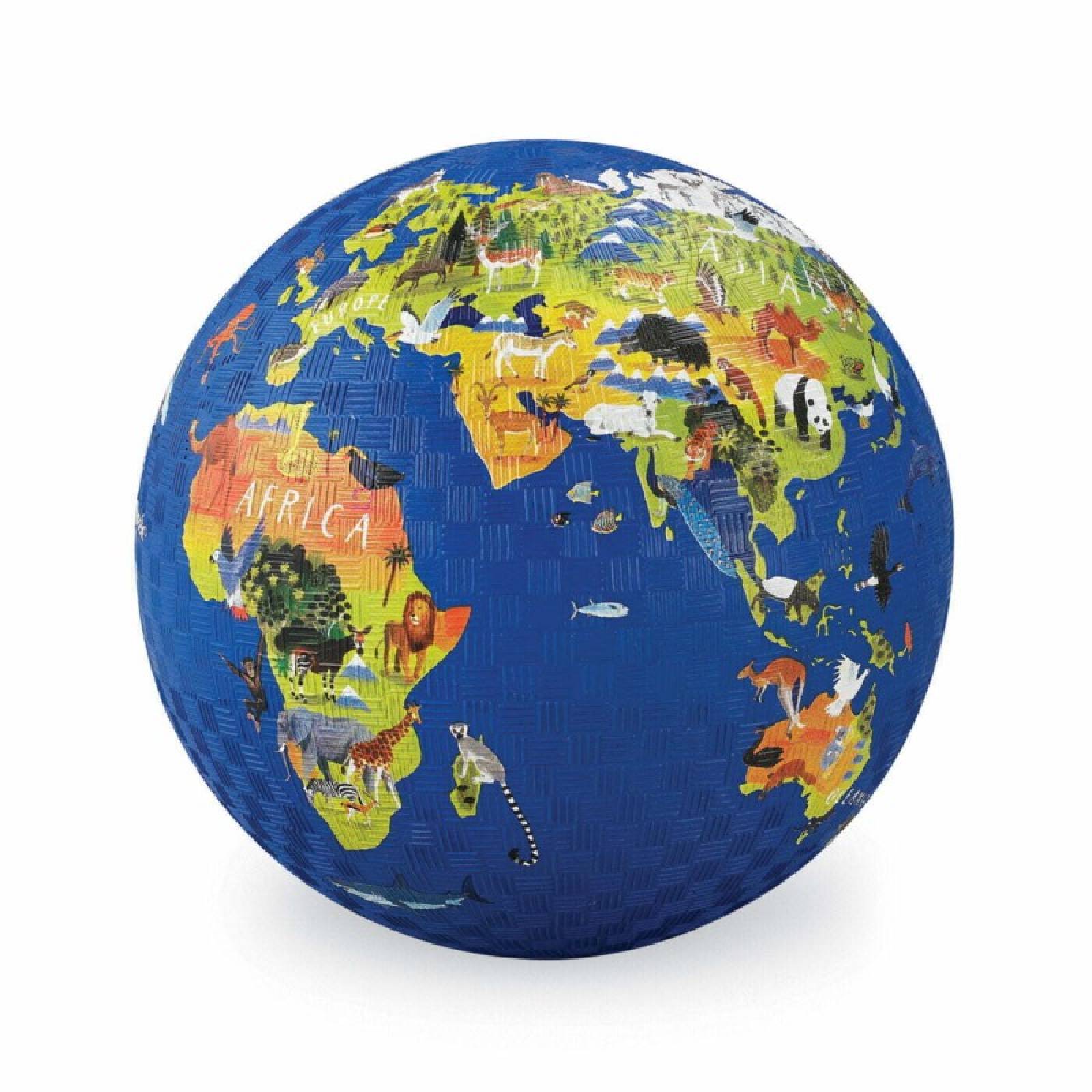 World - Large Rubber Picture Ball 18cm