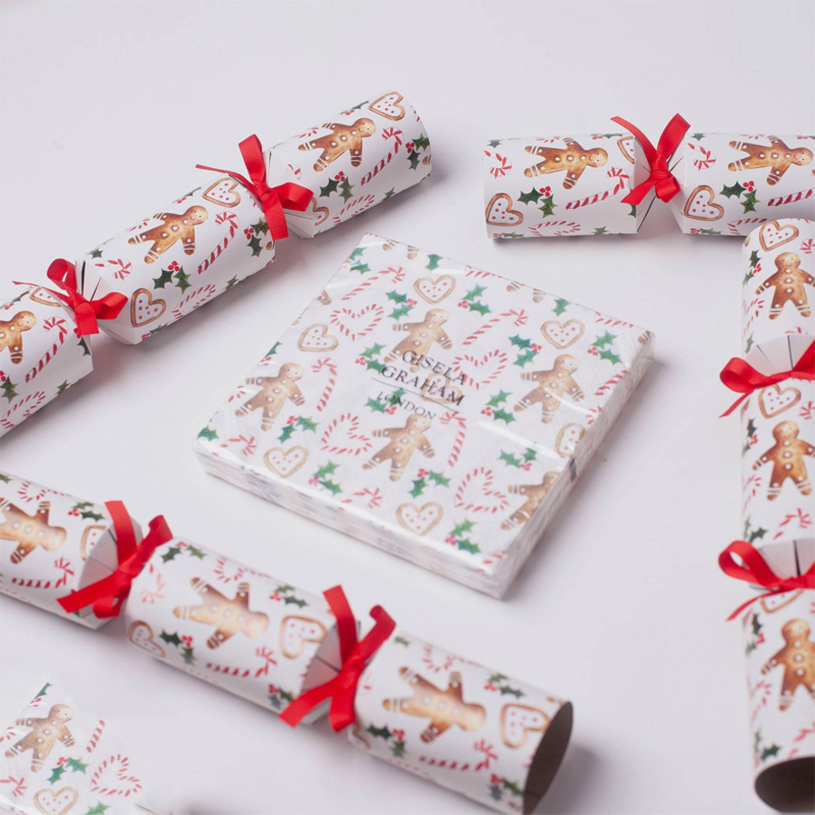 Box Of 6 Christmas Crackers - Gingerbread Man thumbnails