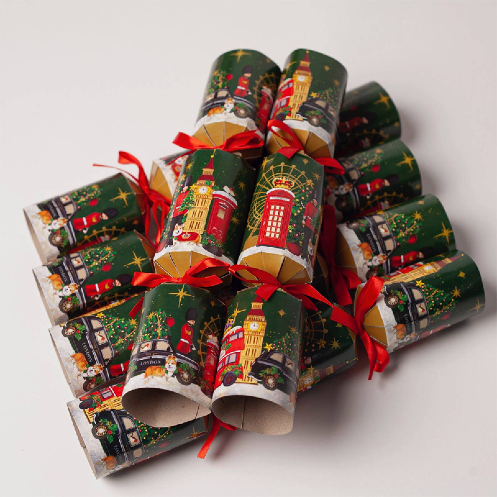 Box Of 6 Christmas Crackers - London thumbnails