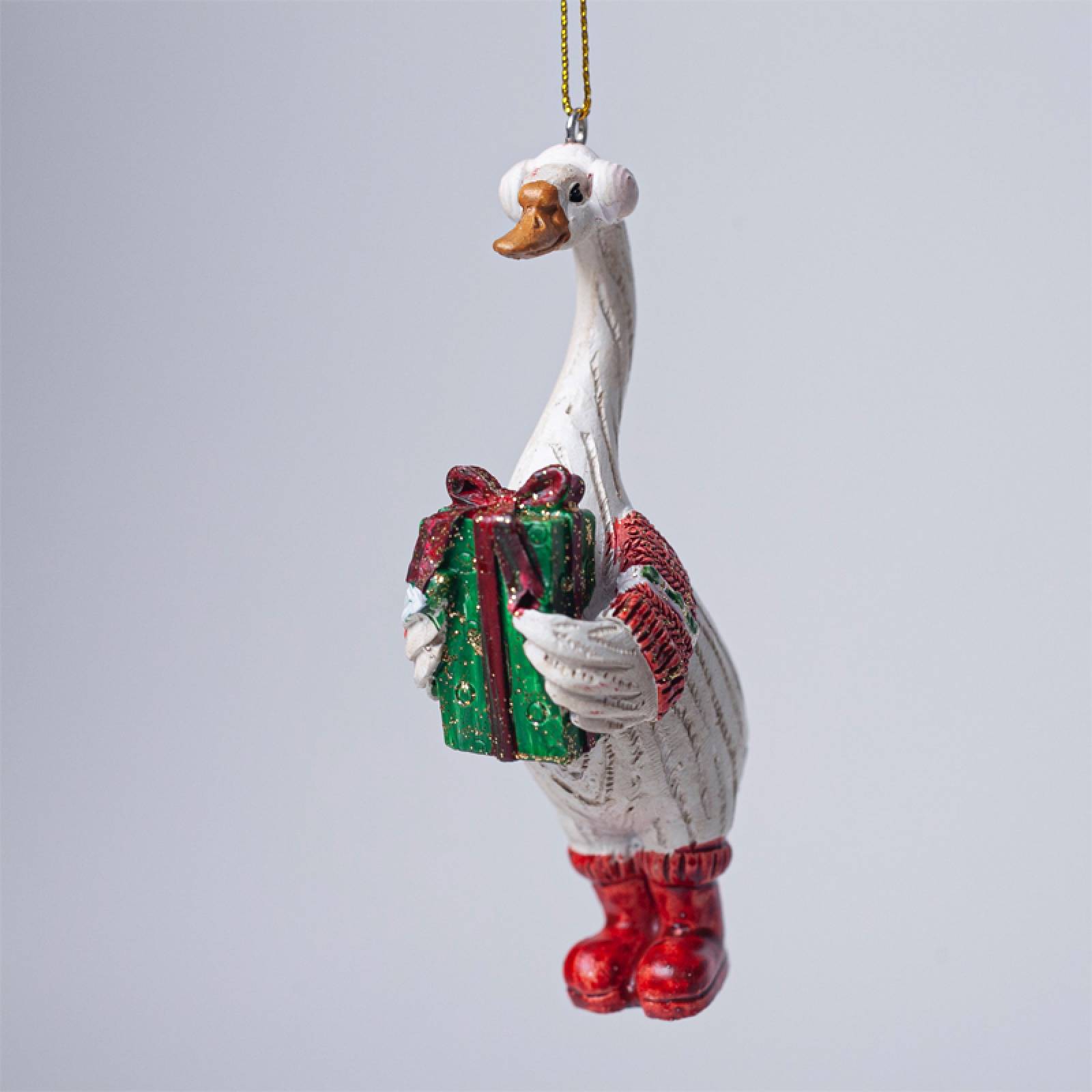 Resin Goose Hanging Christmas Decoration thumbnails