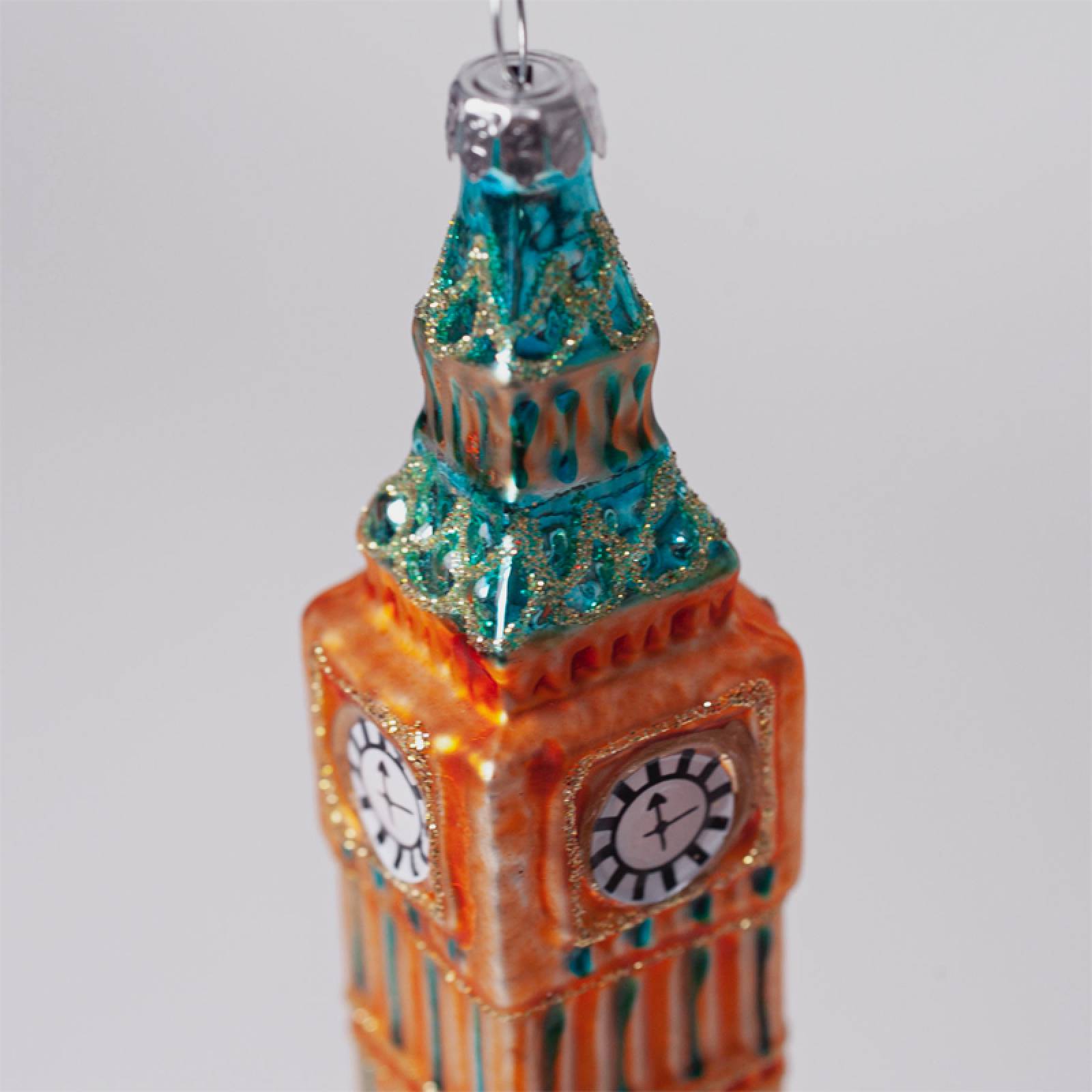 Big Ben Glass Hanging Christmas Decoration thumbnails