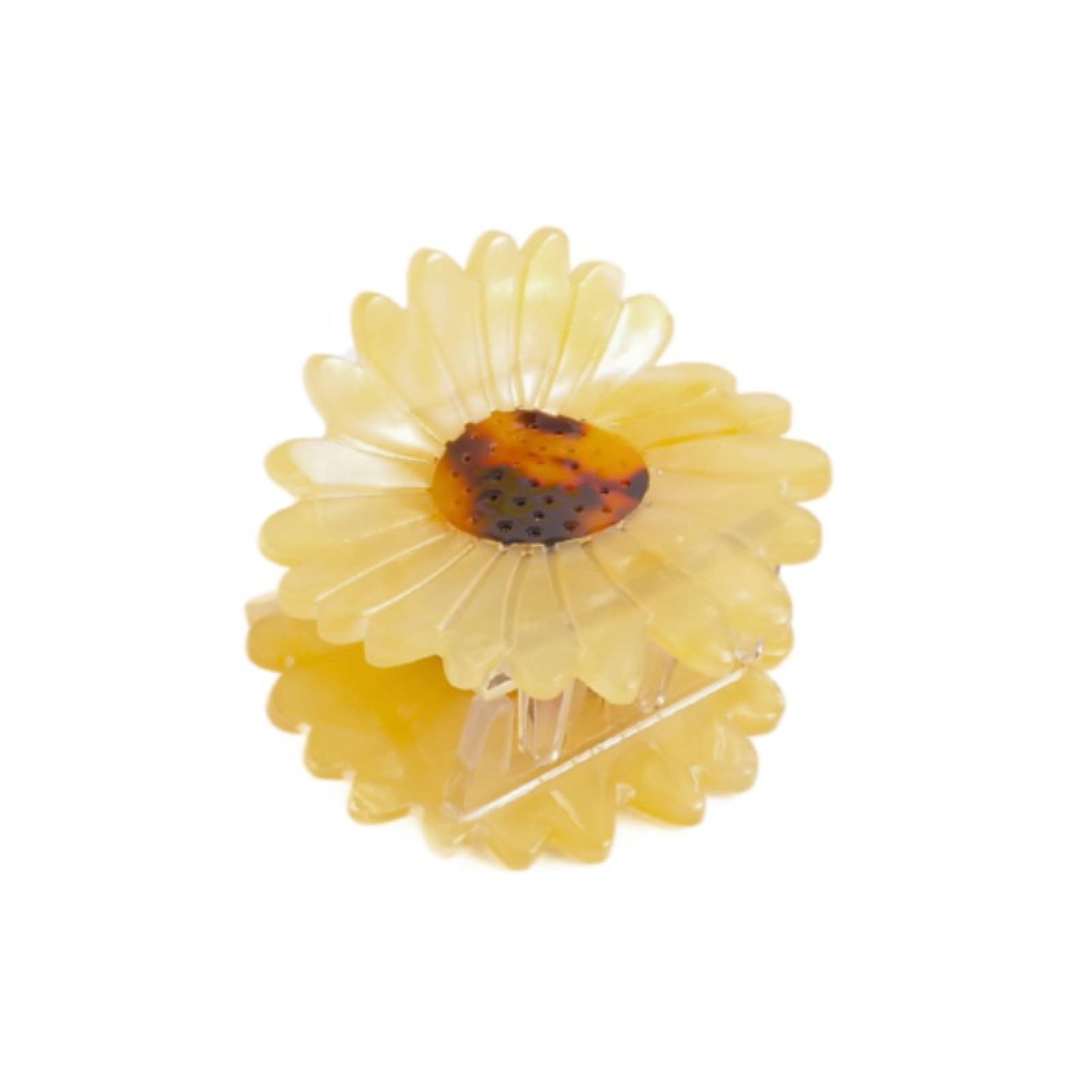 Yellow Sunflower - Large Single Claw Hair Clip