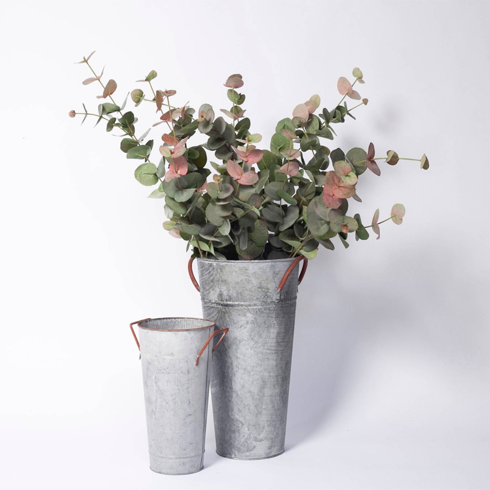 Short Zinc French Florist Bucket 15x28cm thumbnails