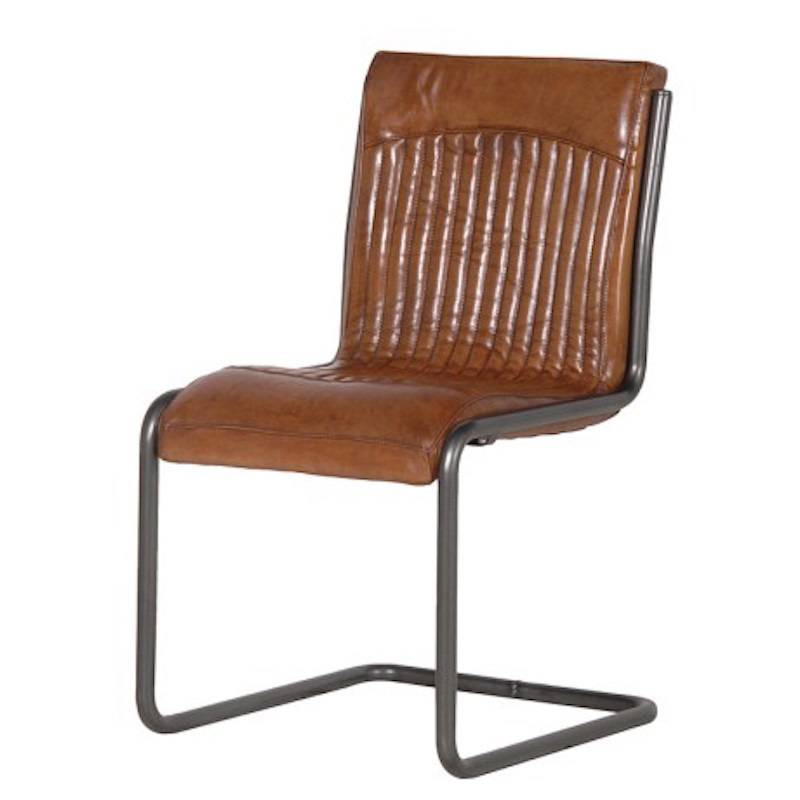 Bauhaus Cantilever Leather And Steel Chair