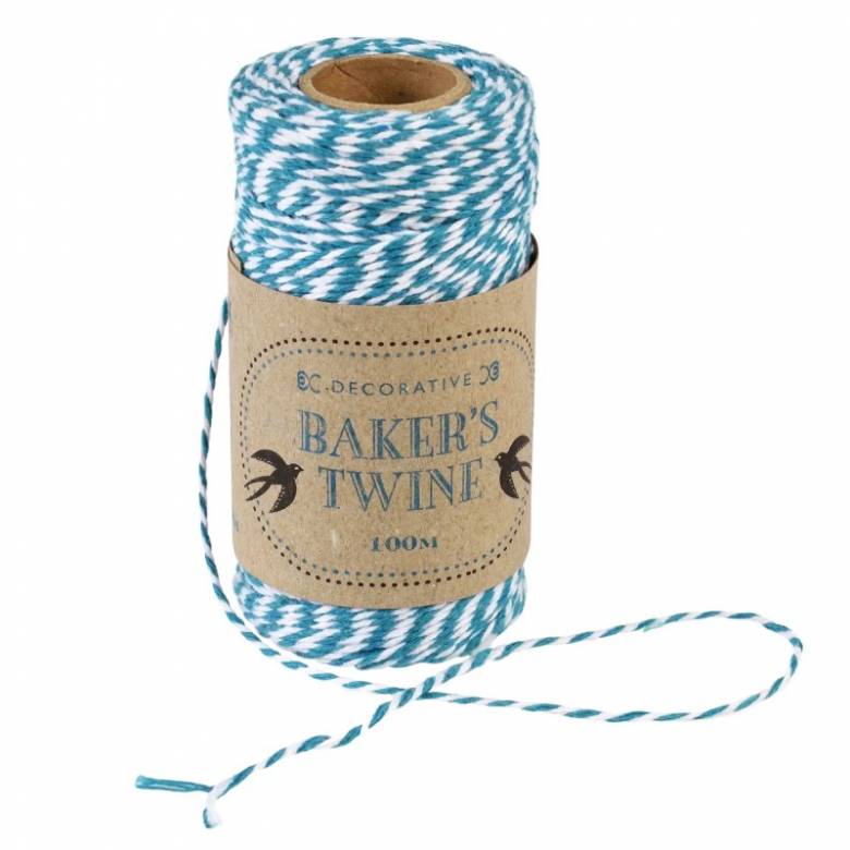100M Roll Of Twine - Blue & White