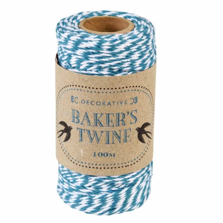100M Roll Of Twine - Blue & White