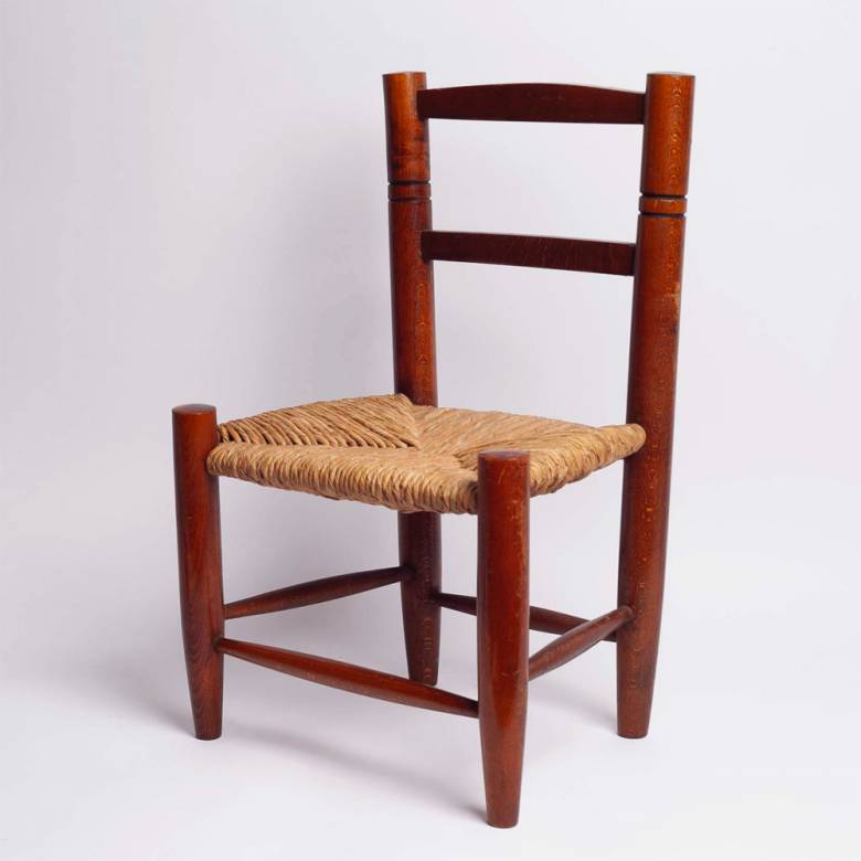 1920s Rush Seated Child's Chair