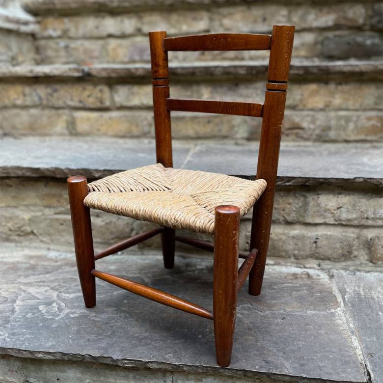 1920s Rush Seated Child's Chair