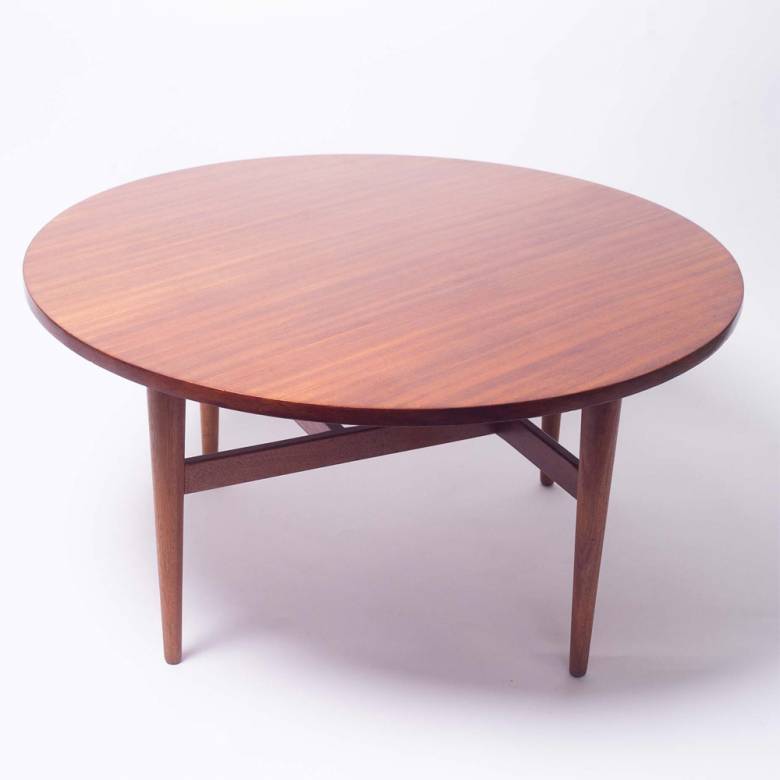 1950s Circular Mahogany Coffee Table By Gordon Russell