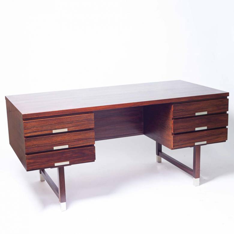 1960s Danish Rosewood Model 401 Desk By Eigil Petersen