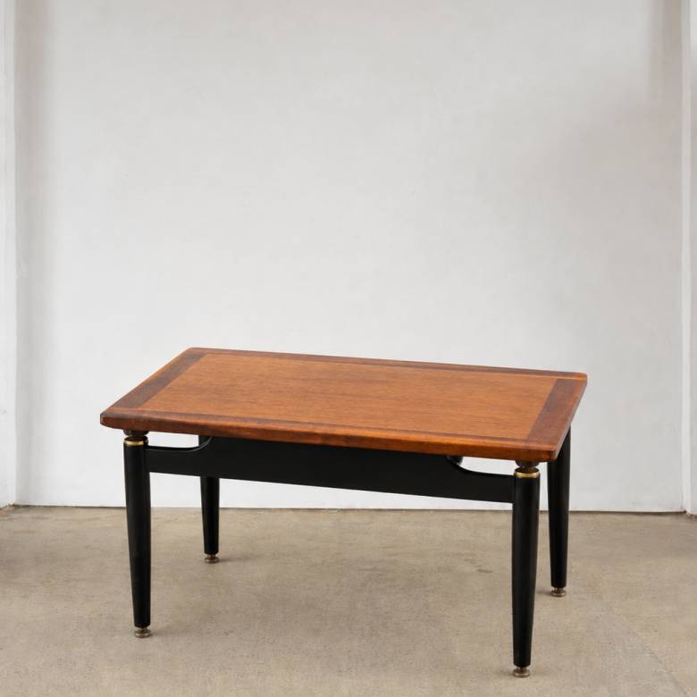 1960s Vintage G Plan E Gomme Tola and Black Coffee Table