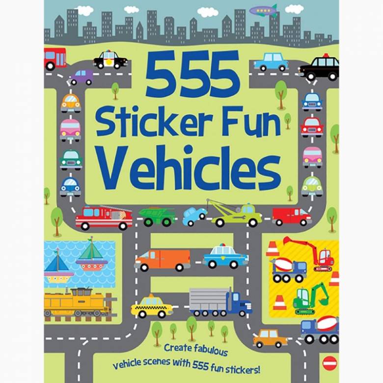 555 Sticker Fun: Vehicles - Sticker Book