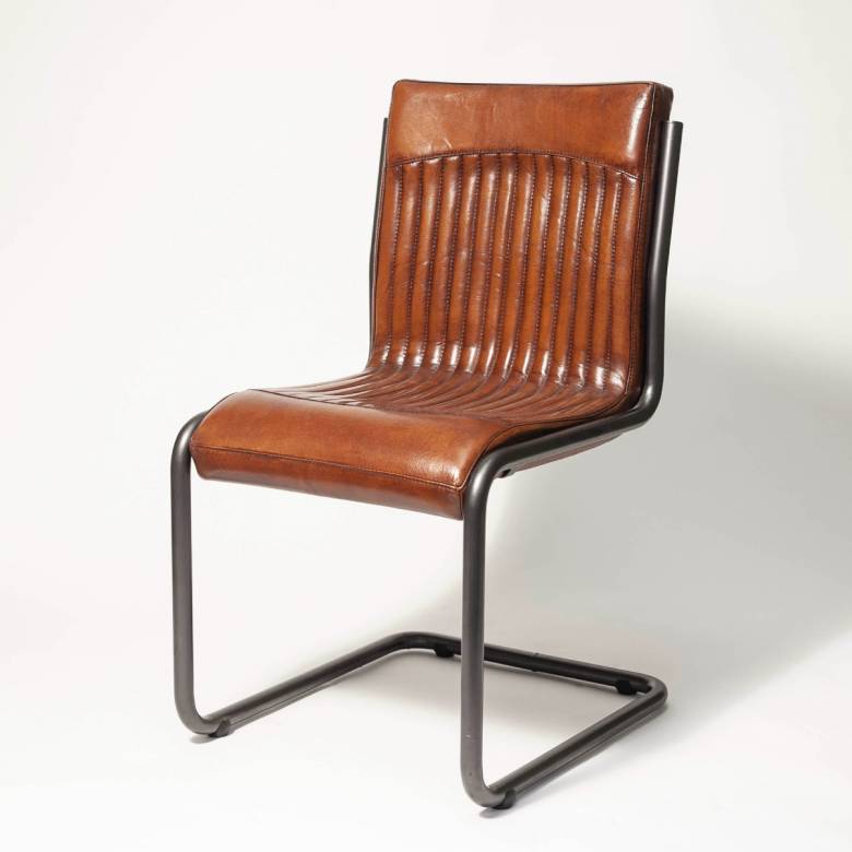 Bauhaus Cantilever Leather & Steel Chair