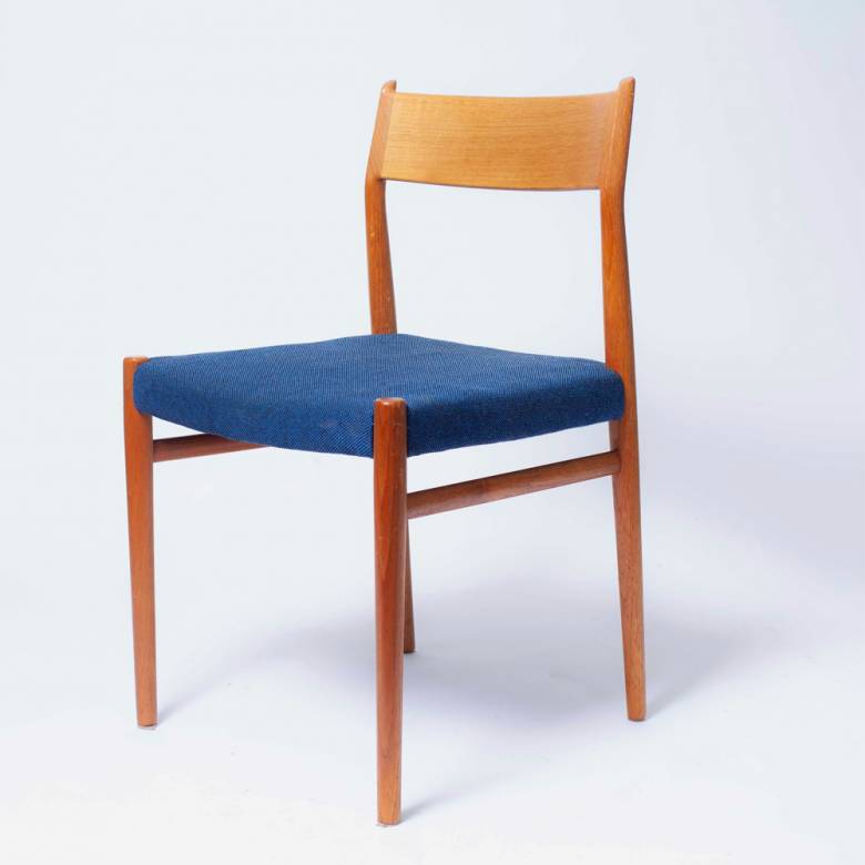 1960s Set Of 4 Teak Model 418 Dining Chairs By Arne Vodder