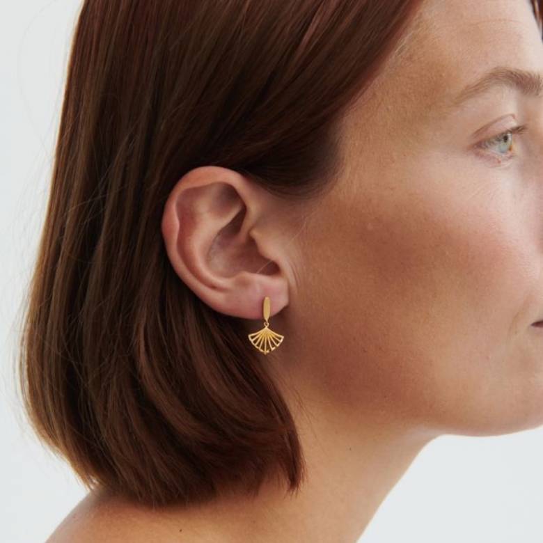 Ballerina Earrings In Gold By Pernille Corydon