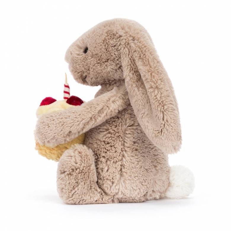 Bashful Beige Bunny 'Birthday' Soft Toy By Jellycat 0+