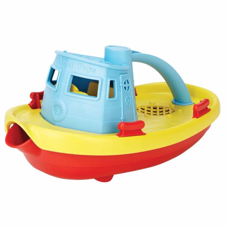 Blue Top Pouring Tug Boat By Green Toys 6m+