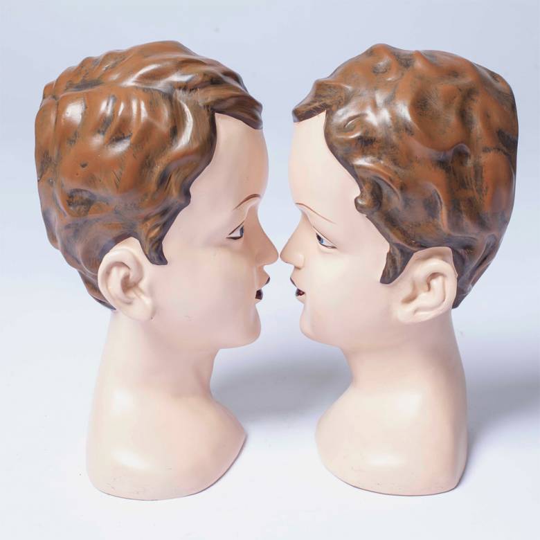 Deco Style Head Bookends