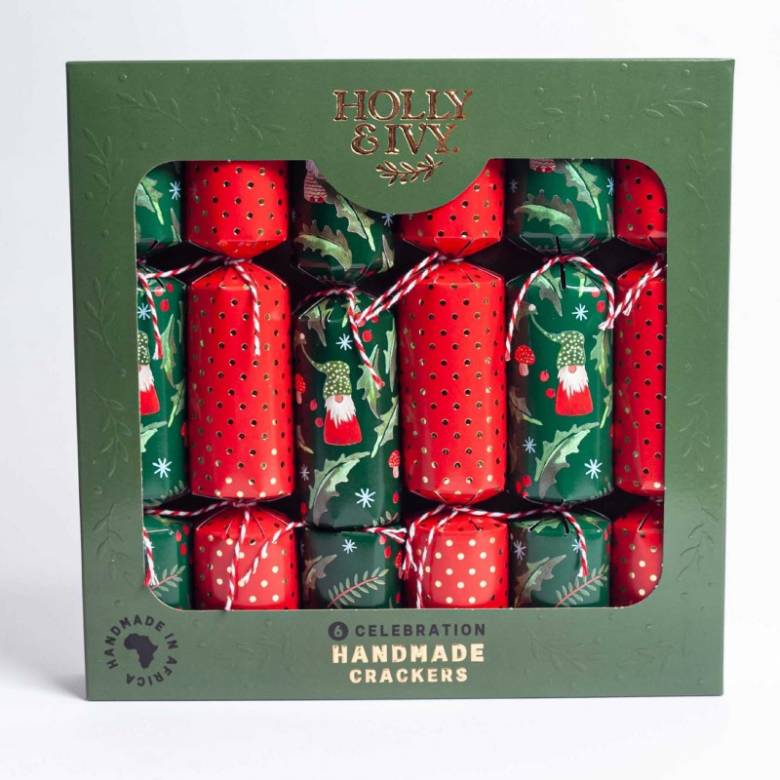 Box Of 6 Christmas Crackers - Woodland Gonks