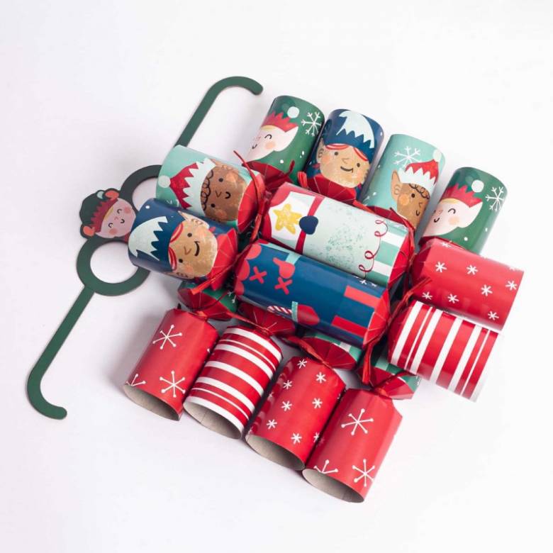 Box Of 6 Elf Who Am I Game Christmas Crackers