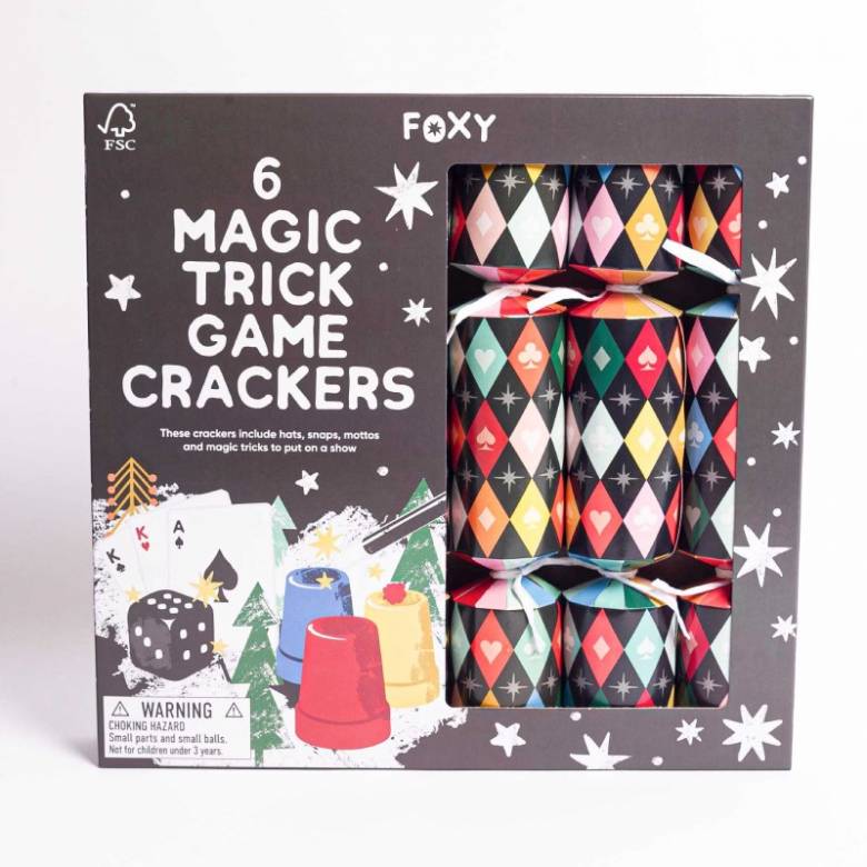 Box Of 6 Magic Trick Christmas Crackers