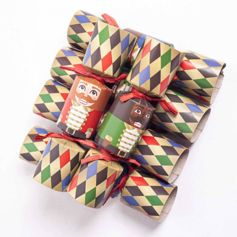 Box Of 6 Mini Nutcracker Christmas Crackers