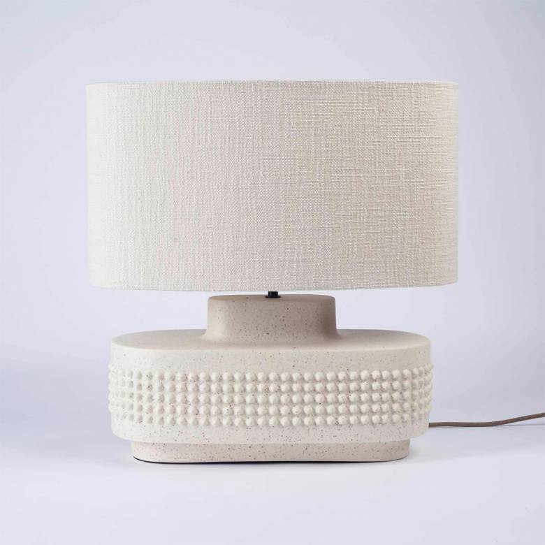Bruceis Oval Ceramic Table Lamp With Shade