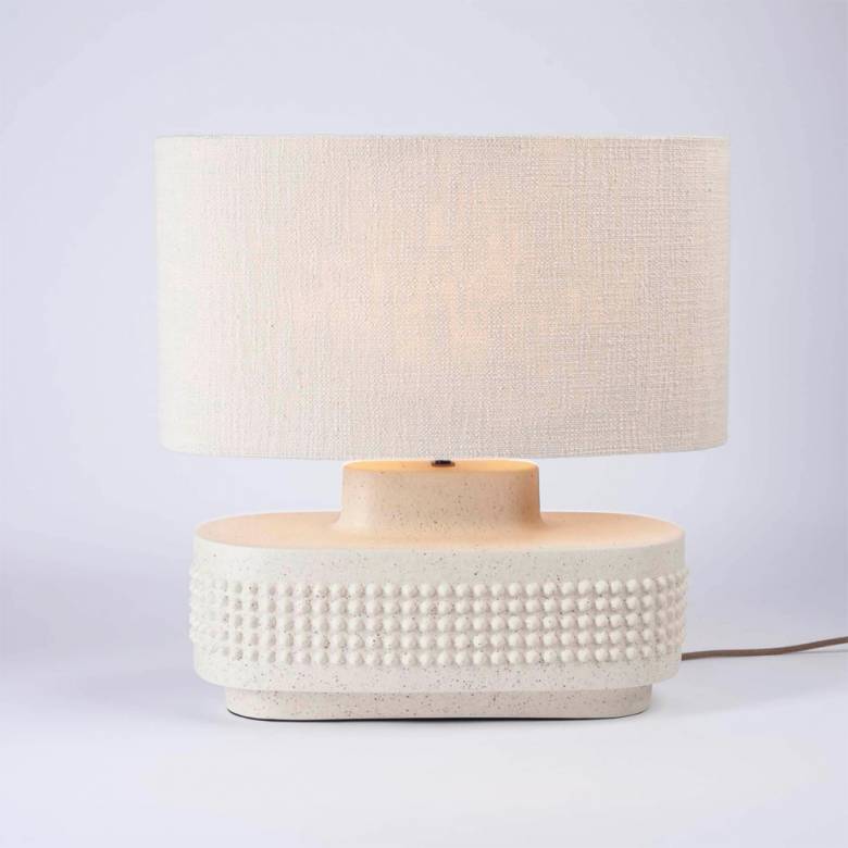 Bruceis Oval Ceramic Table Lamp With Shade