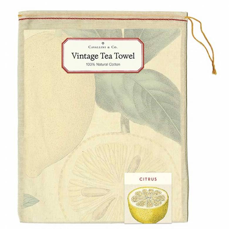 Citrus Tea Towel With Gift Bag