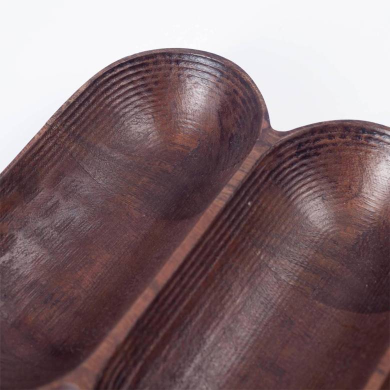 Curved Mango Wood Serving Tray