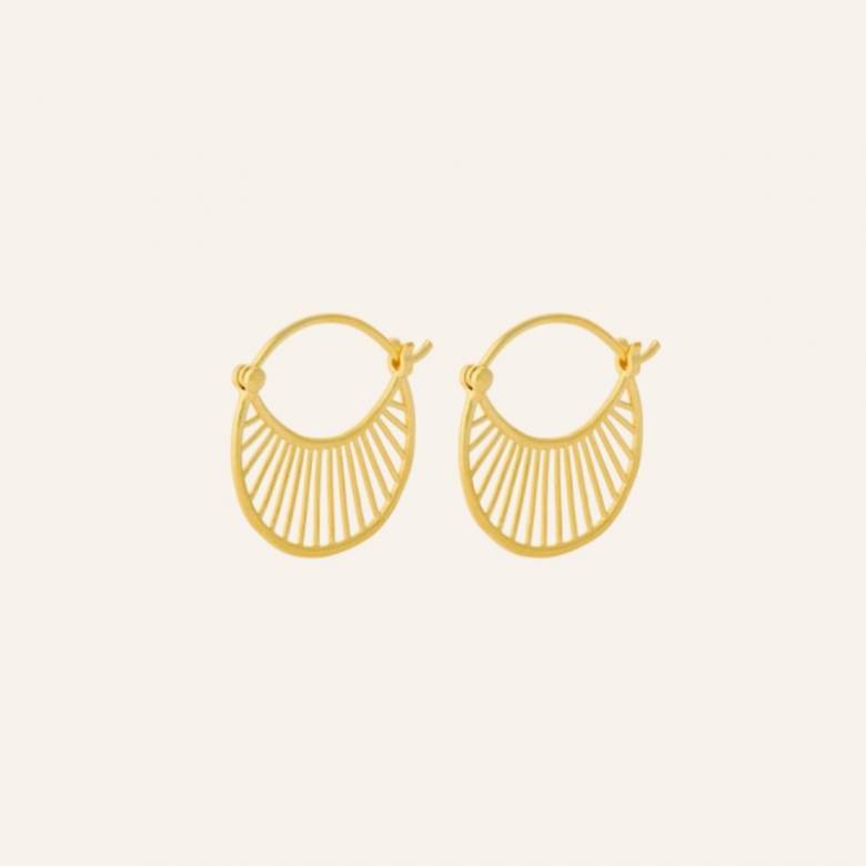 Daylight Hoop Earrings In Gold By Pernille Corydon