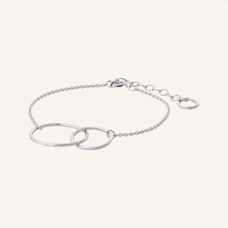 Double Plain Bracelet In Silver By Pernille Corydon