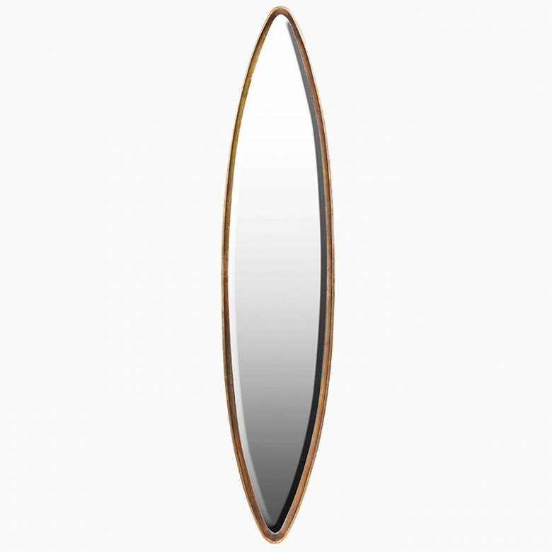 Elipse Wall Mirror With Gold Frame