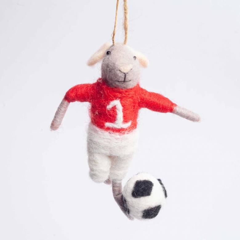 Football Mouse Felt Hanging Christmas Decoration