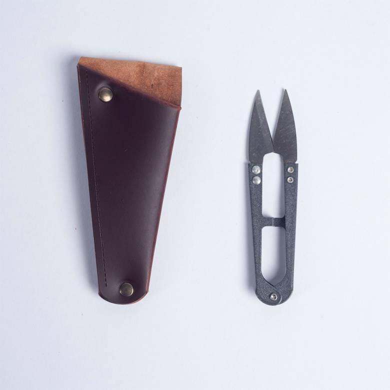 Gardening Snips In Recycled Leather Pouch
