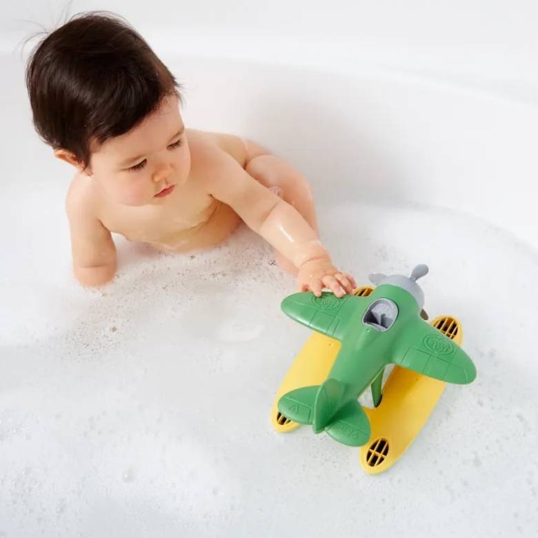 Green Seaplane By Green Toys - Recycled Plastic 1+