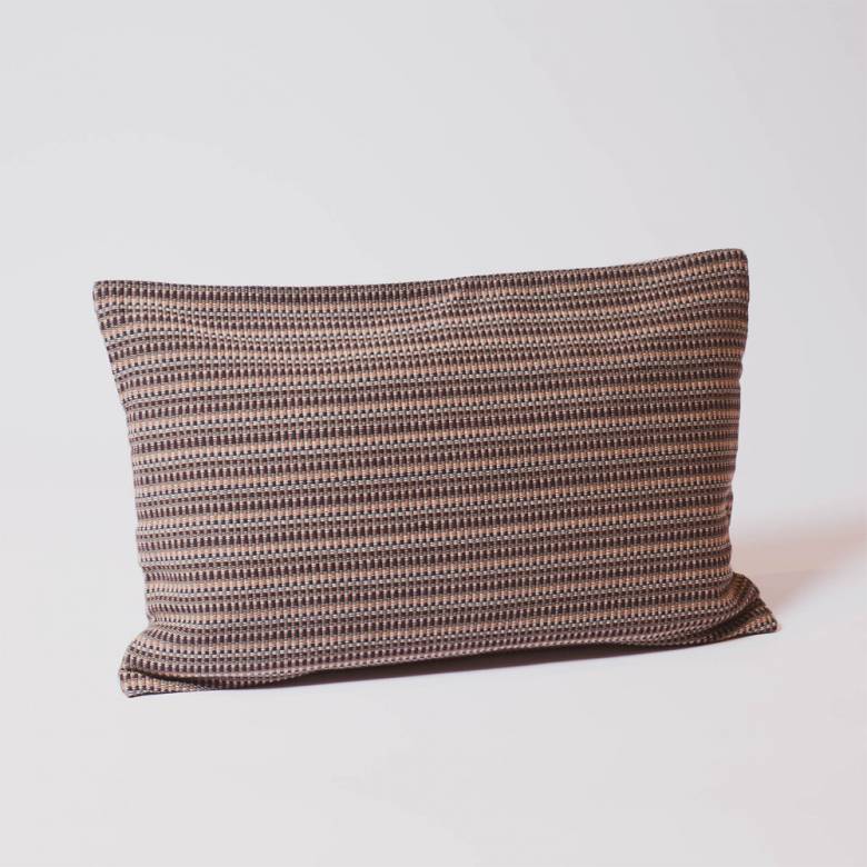 Handwoven Cotton Cushion In Blue Anamaala