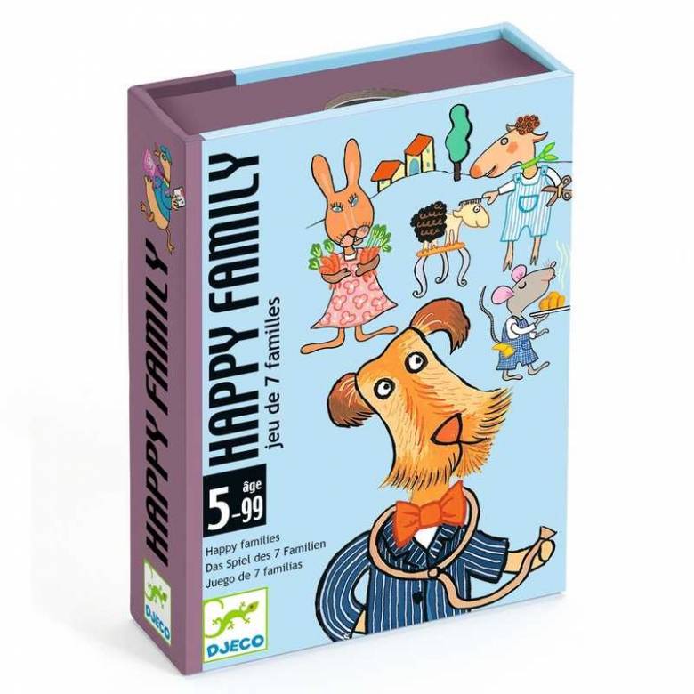 Happy Families Card Game By Djeco 5+