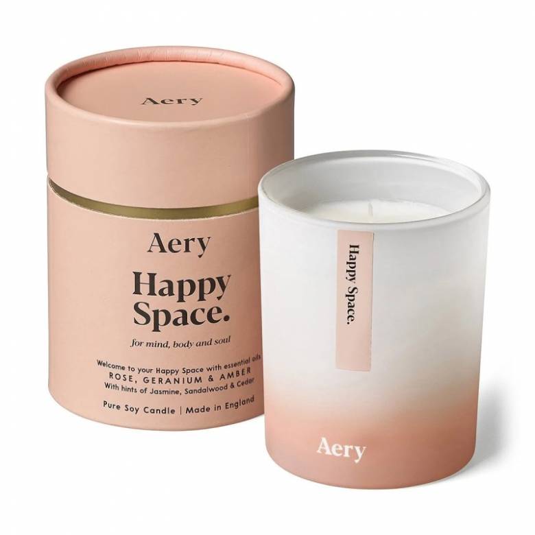 Happy Space Rose & Geranium - Scented Candle By Aery