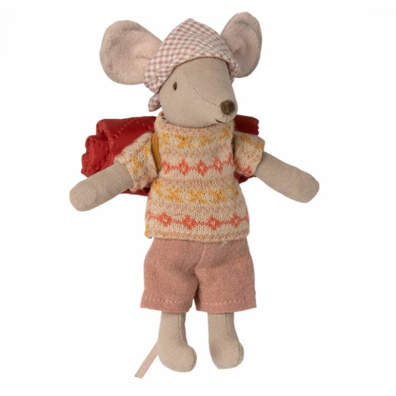 Hiker Mouse Big Sister Soft Toy By Maileg