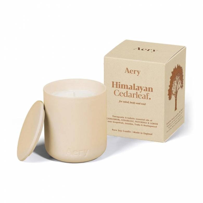 Himalayan Cedarleaf - Scented Candle With Clay Pot By Aery
