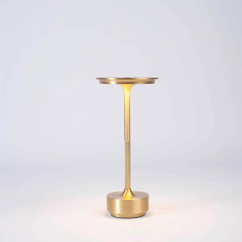 Horizon Rechargeable LED Table Lamp In Gold