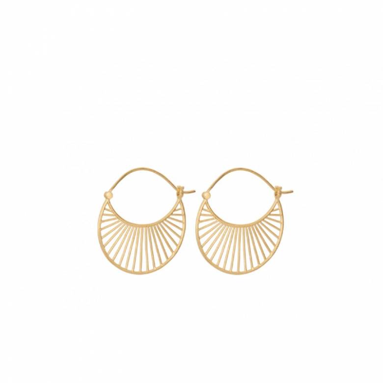 Large Daylight Hoop Earrings In Gold By Pernille Corydon