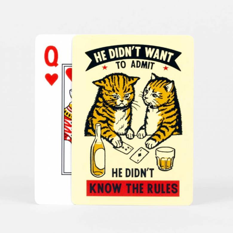 Last Call Cats - Set Of Playing Cards