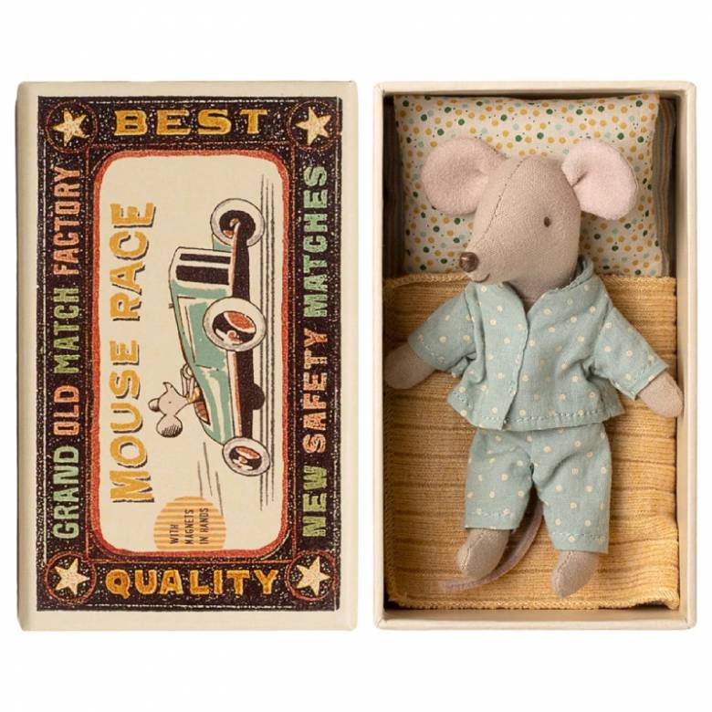Little Brother Mouse In Matchbox By Maileg 3+