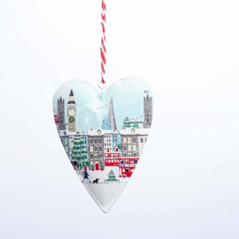 London Scene Tin Hanging Christmas Decoration