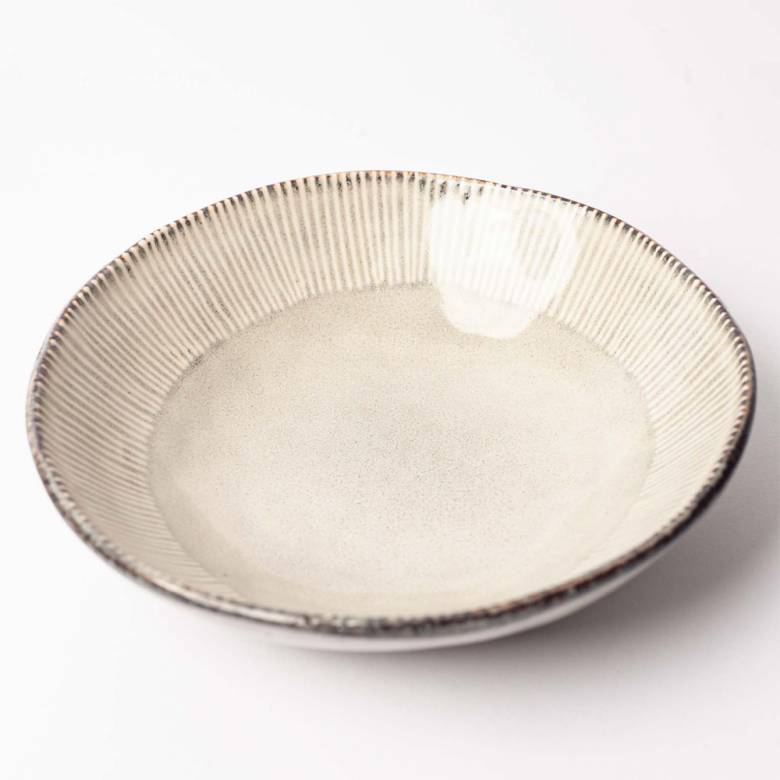 Malia Stoneware Bowl In Cream
