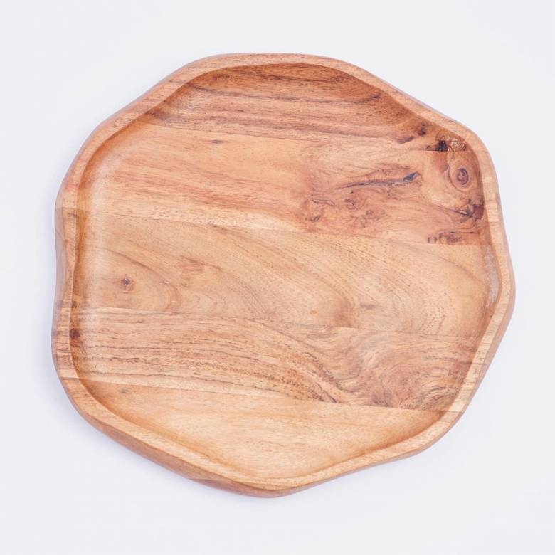 Medium Savanna Platter In Acacia Wood 29x27cm