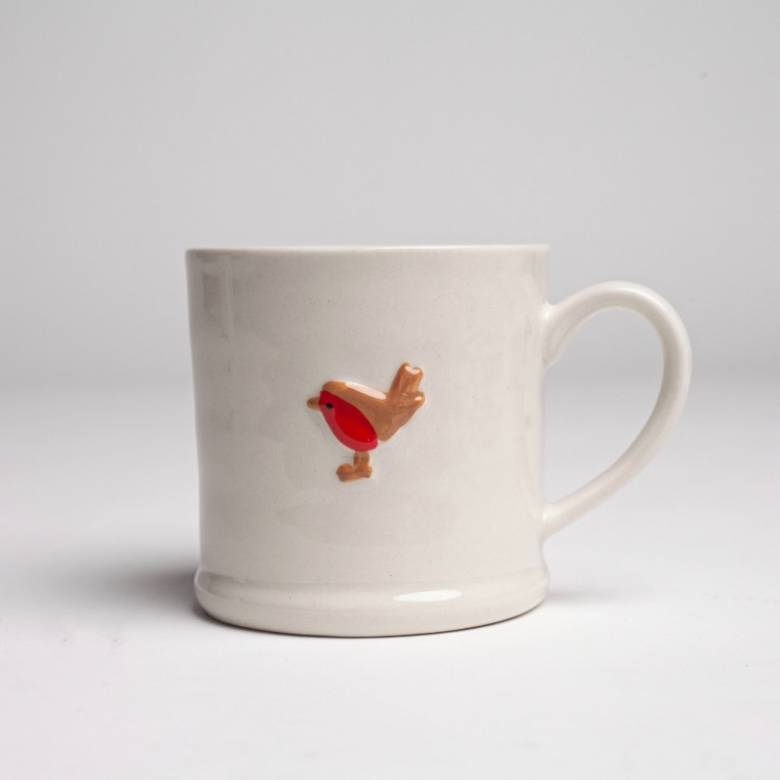 Mini Robin Ceramic Mug H: 10cm