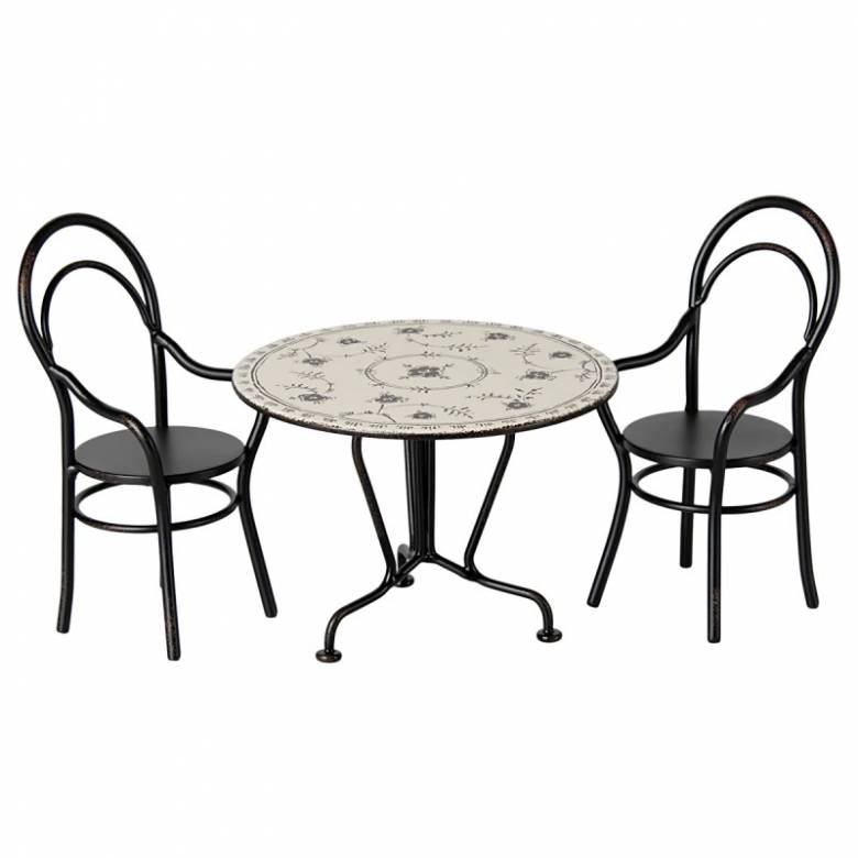 Miniature Dining Table & 2 Chairs By Maileg 3+